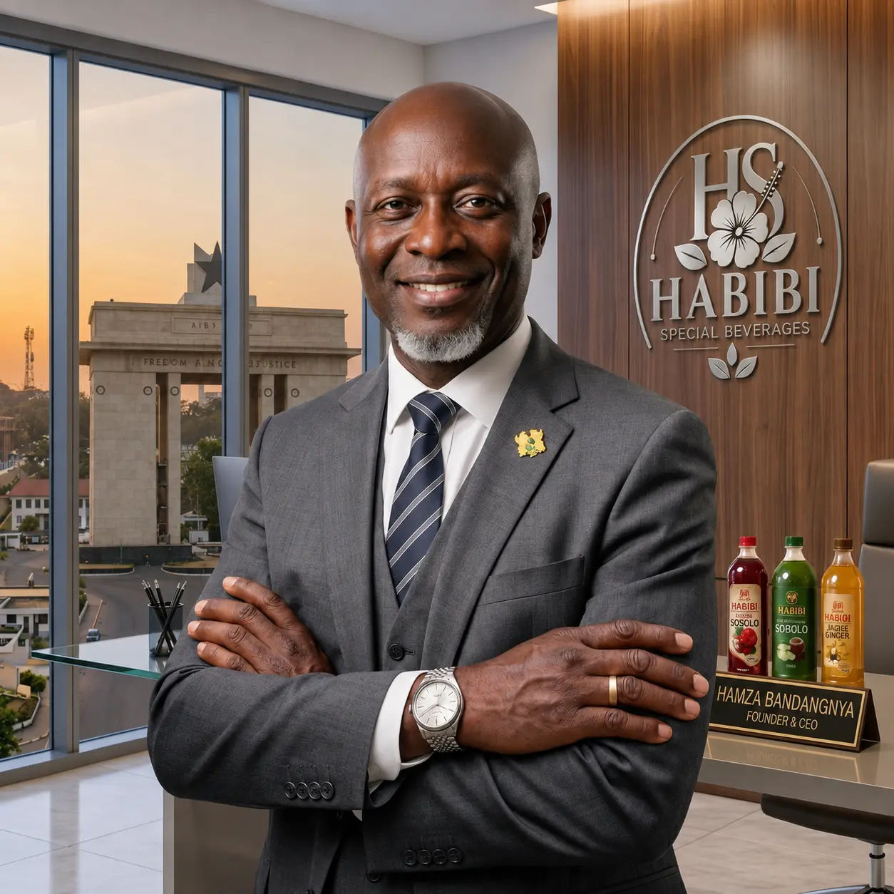 The Founder and CEO of Habibi Beverages.
